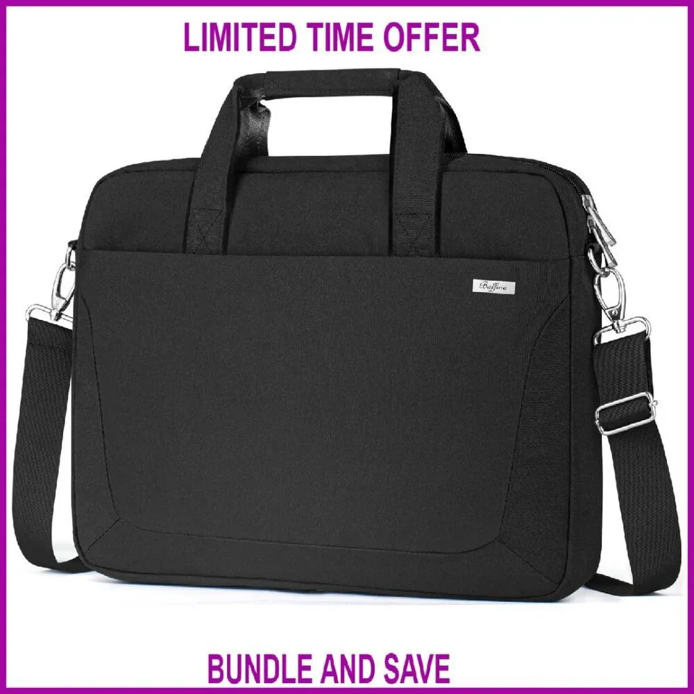 Waterproof Laptop Messenger Bag 17.3 Inch Padded Compartment Shoulder Briefcase